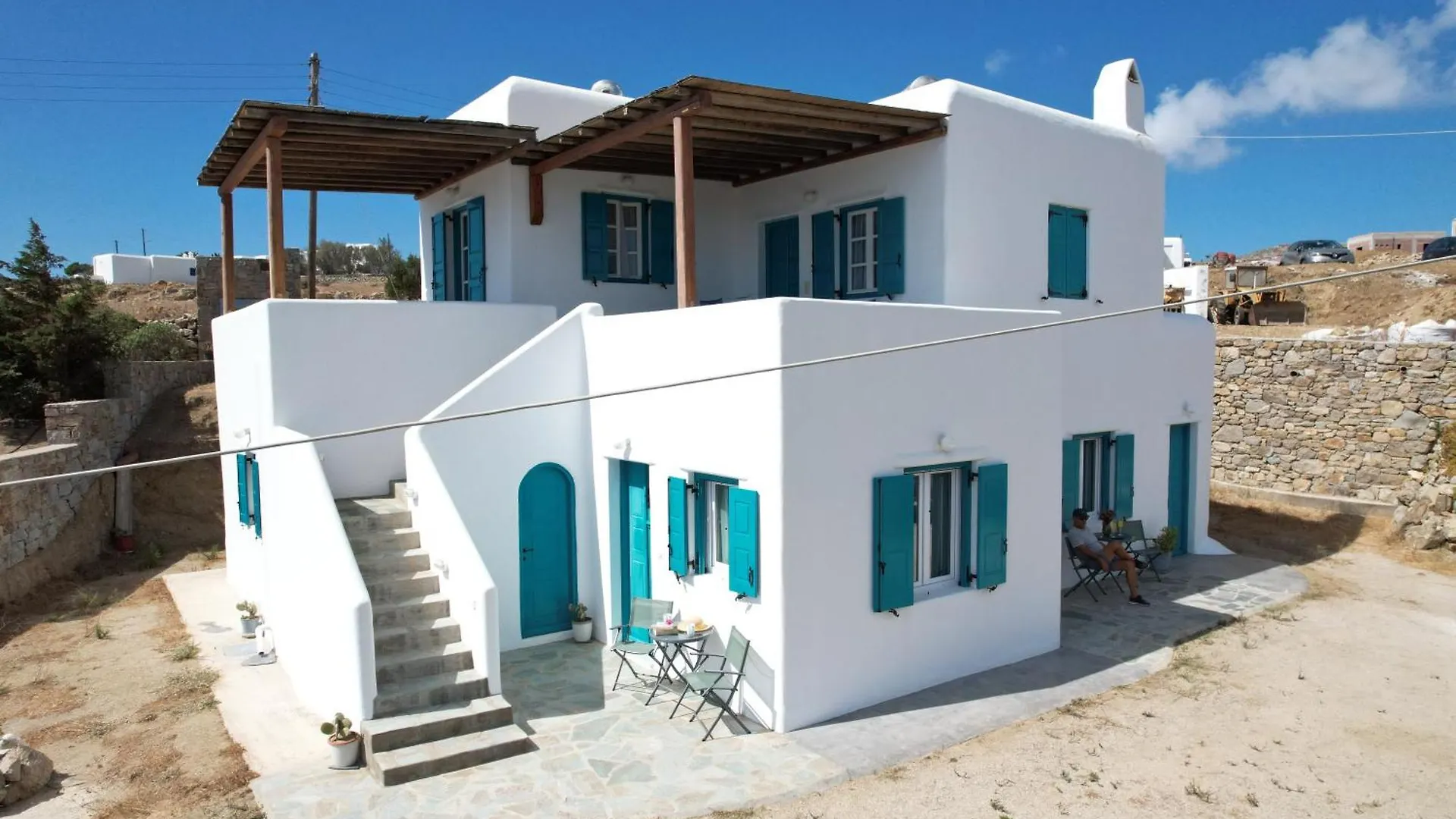 아노 메라 A&A House Mykonos B 아파트 아노 메라
