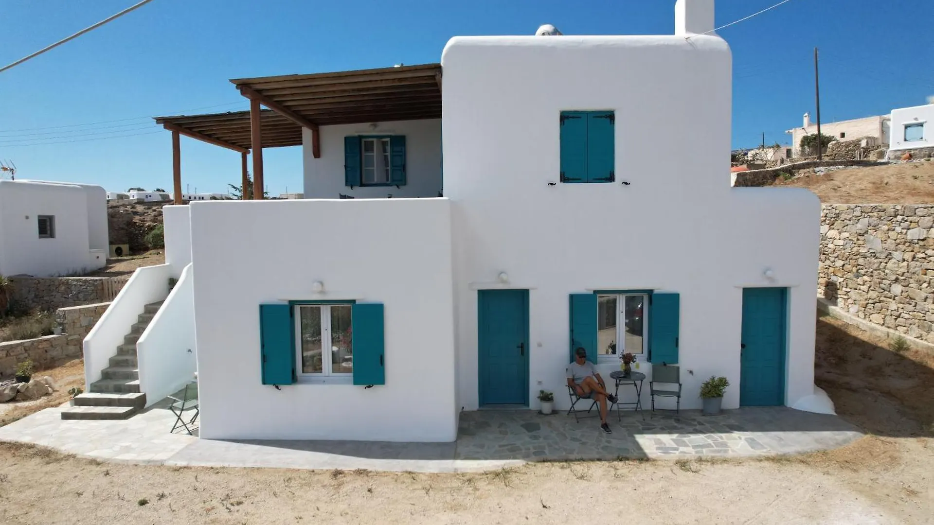 아노 메라 A&A House Mykonos B 아파트 그리스